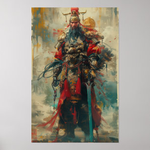 Robotique Guan Yu Front View Full Body Shot Poster
