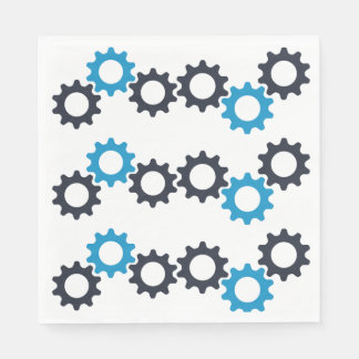 Robots and Gears Theme Birthday Napkins