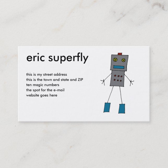 Robots Business Card (Front)
