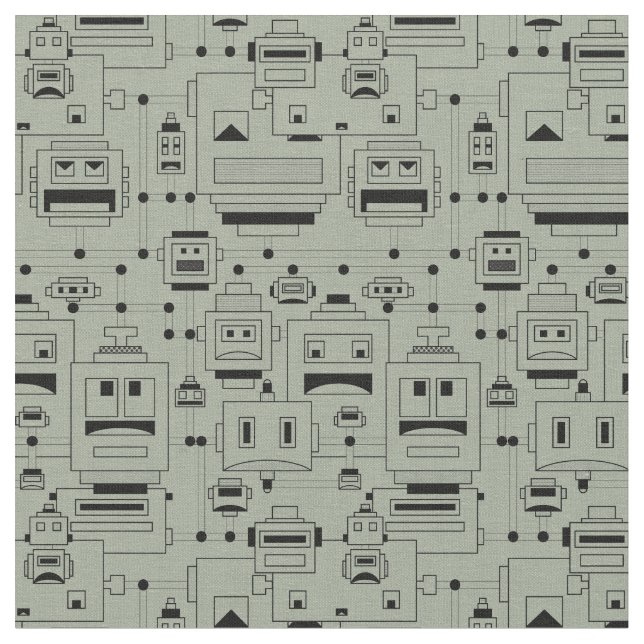 Robots Fabric (Close Up)