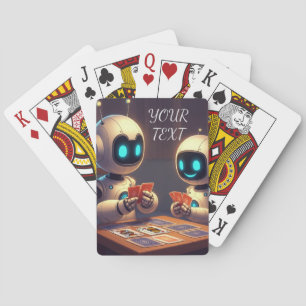 Robots Fun Party Personalized Playing Cards