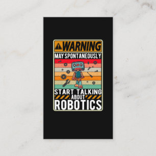 Robots Girls Boys Future Robotics Engineer Business Card