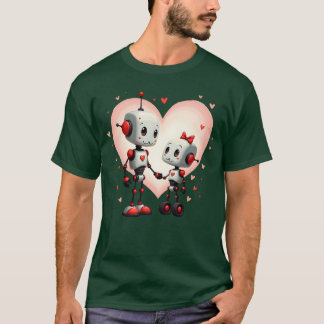 Robots In Love gift T-Shirt