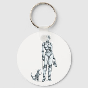 Robots Keychain