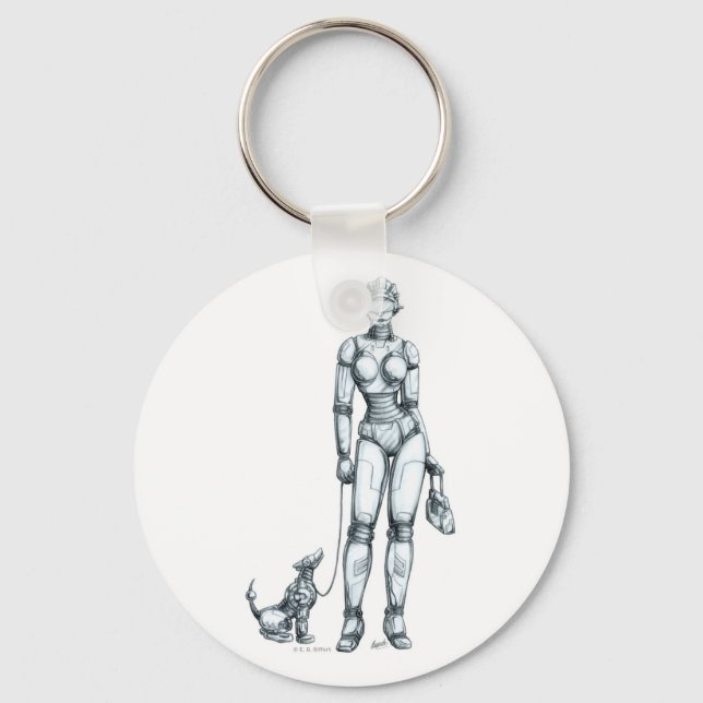 Robots Keychain (Front)