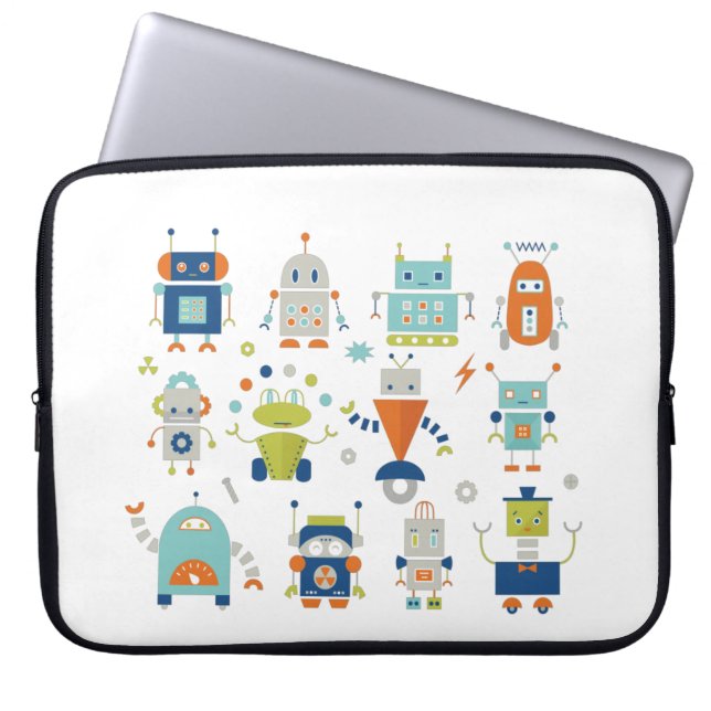 Robots Laptop Sleeve (Front)