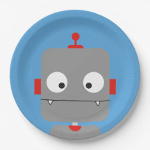 Robots Party Plates