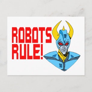 Robots Rule Postcard