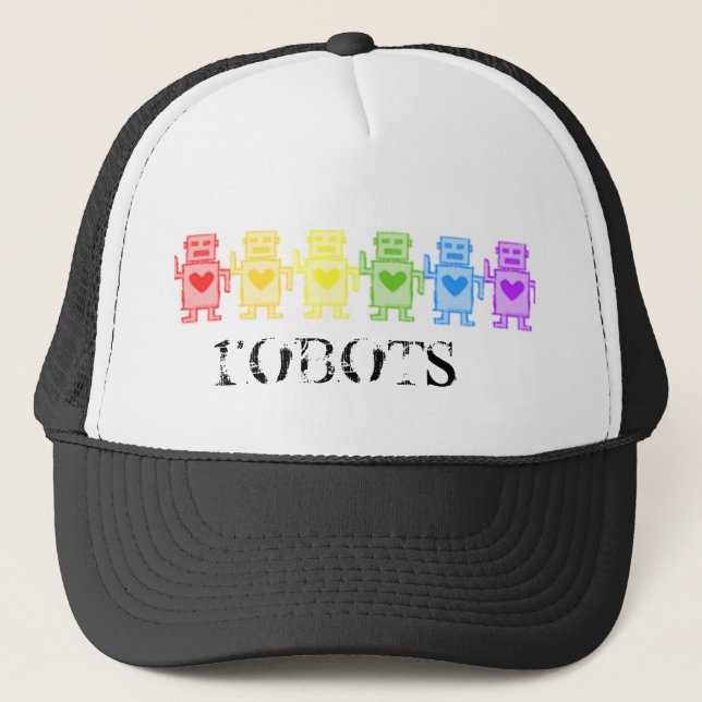 robots trucker hat (Front)