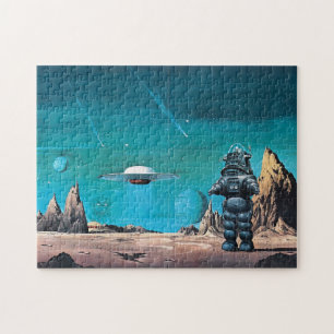 Robots UFO And Space Jigsaw Puzzle