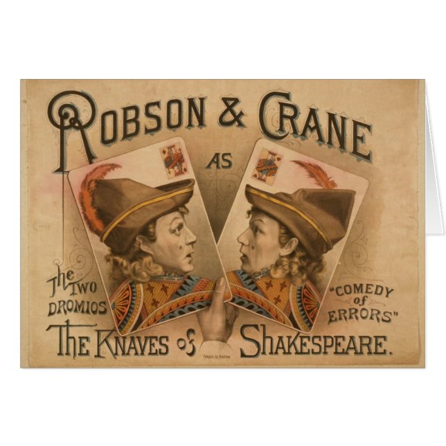 Robson et grue - les valets de Shakespeare (Devant horizontal)