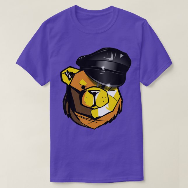 ROBUST BEAR LEATHER T-Shirt (Design Front)