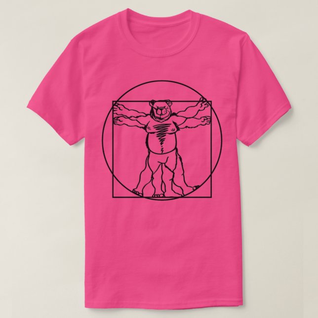 ROBUST BEAR VITRU BLACK T-Shirt (Design Front)