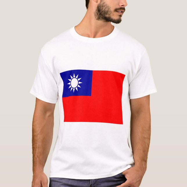 ROC Taiwan - Taiwanese Flag - 中華民國國旗 - 青天白日滿地紅 T-Shirt (Front)