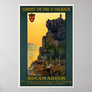 Rocamadour France Affiche de Voyage Vintage Impres