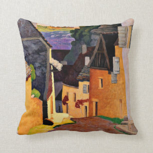 Rocamadour Landscape, Felix Vallotton painting Throw Pillow