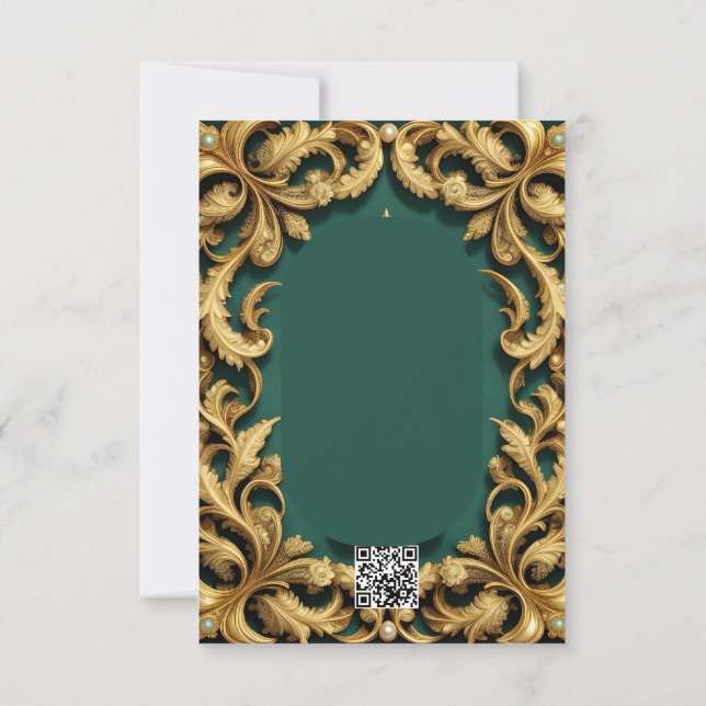 Roccoco,versailles,antoinete,baroque gold pattern  (Back)
