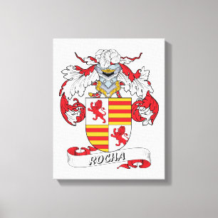 Rocha Family Crest Canvas Print