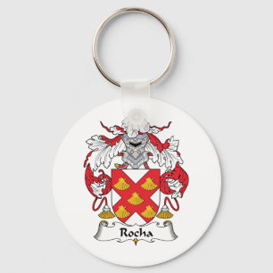 Rocha Family Crest Keychain