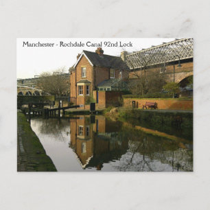 Rochdale Canal Lock 92 Postcard