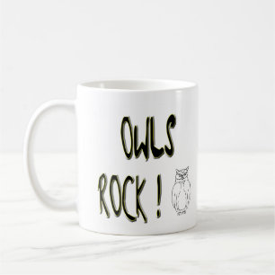 Roche de hiboux ! Tasse
