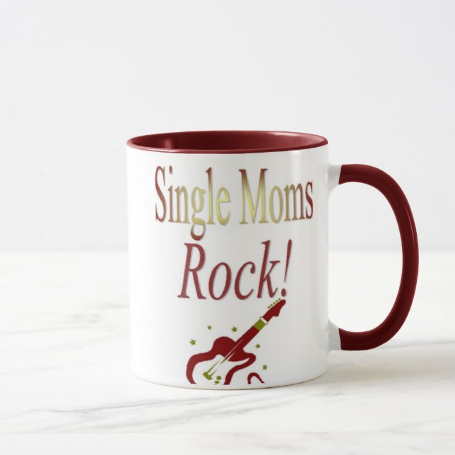 Roche de mères célibataires ! Tasse (Droite)