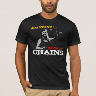 ROCHE DE T-SHIRT DE S D'HOMMES D'IMPRESSION DE DOS