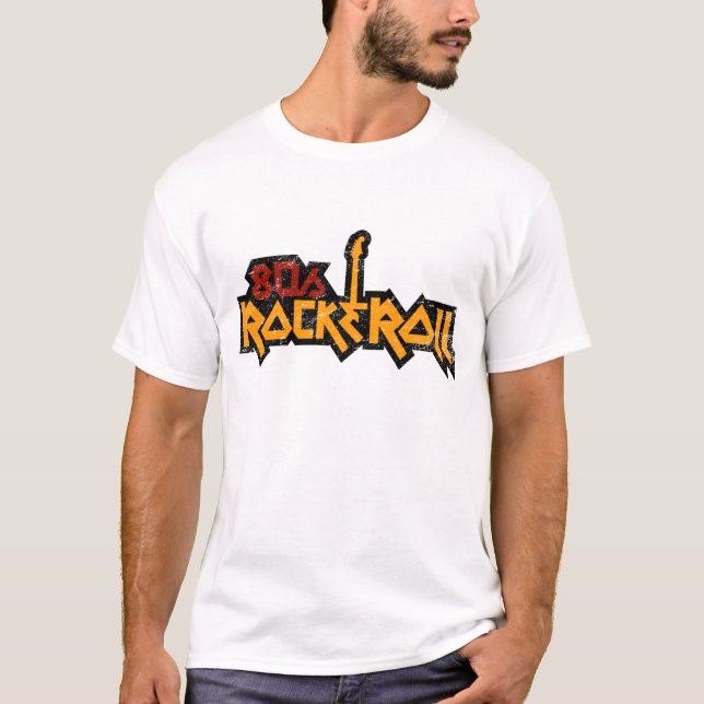 roche des années 1980 et T-shirt de petit pain (Devant)