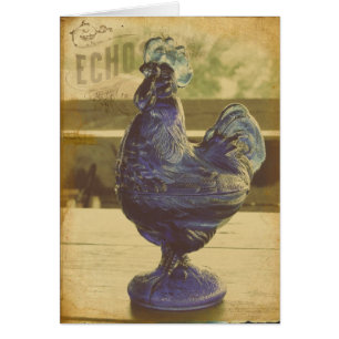 Roche en verre bleu Echos