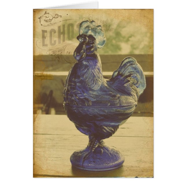 Roche en verre bleu Echos (Devant)