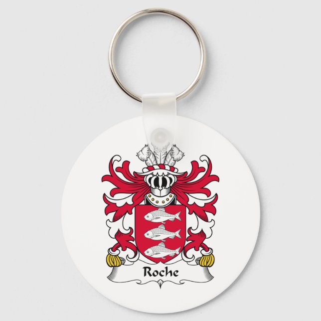 Roche Family Crest Keychain (Front)