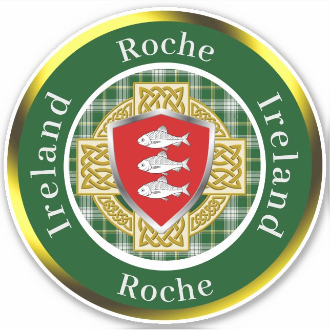 Roche Irish Shield/Celtic Cross Personalized (Front)
