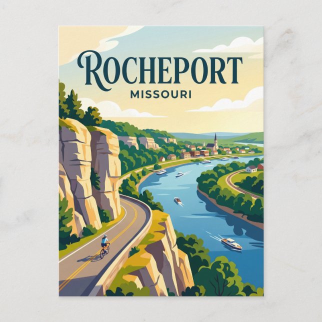 Rocheport Missouri Postcard (Front)