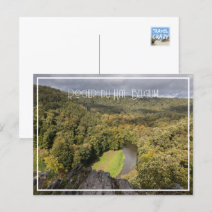 Rocher du Hat Famous View, Belgium Holiday Postcard