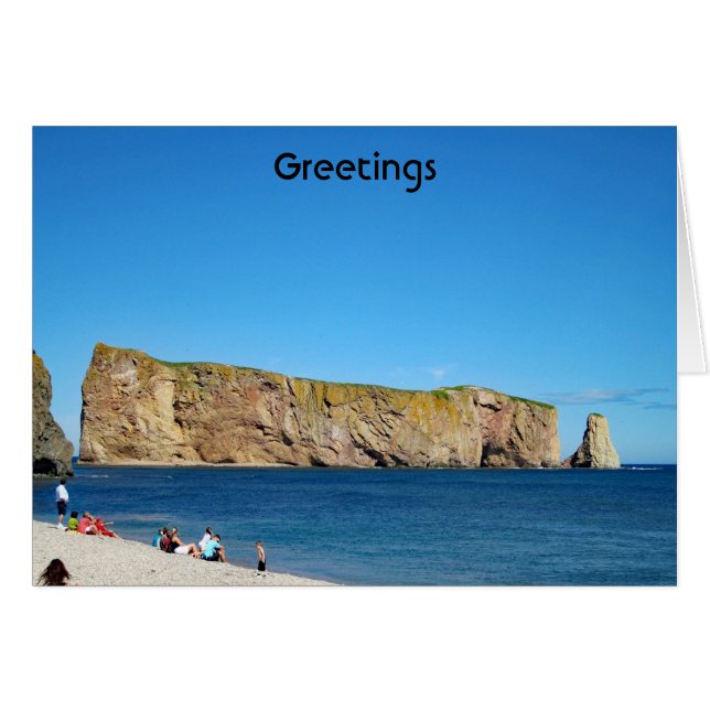 Rocher Percé dans le golfe du Saint-Laurent (Devant Horizontal)