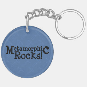 Roches métamorphiques ! Porte - clé acrylique