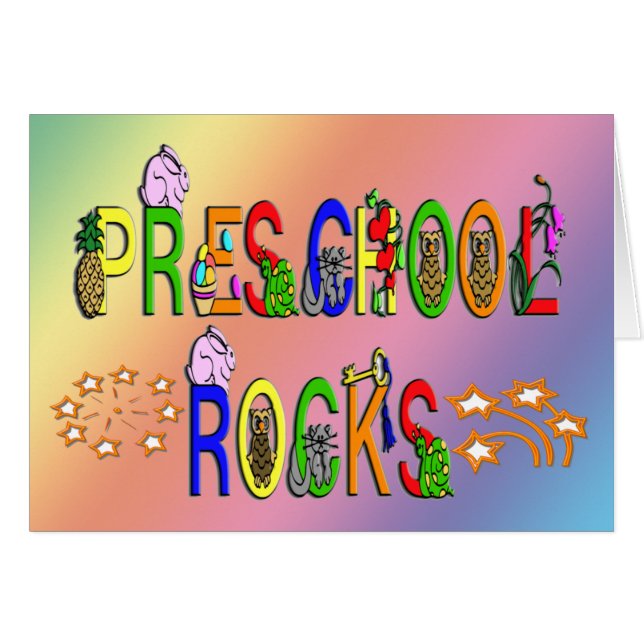 Roches préscolaires - étoiles (Devant horizontal)
