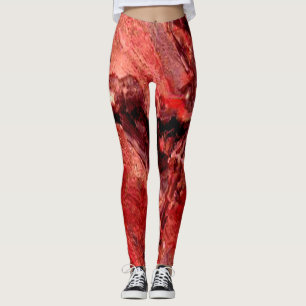Roches rouges rousses Leggings Mars Unique