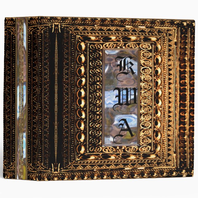 Rochester Gold Chic Antique Binder (Front/Spine)