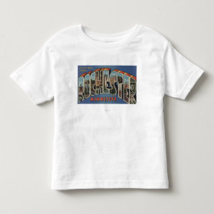 Rochester, Minnesota - Large Letter Scenes Toddler T-shirt