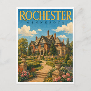 Rochester Minnesota Plummer House GeoSaga Postcard
