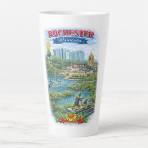 Rochester MN Minnesota Landmarks Latte Mug