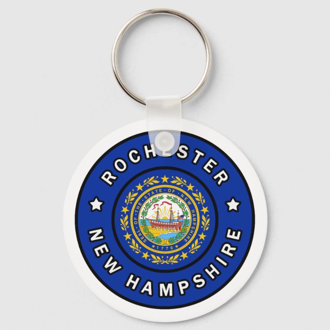 Rochester New Hampshire Keychain (Front)