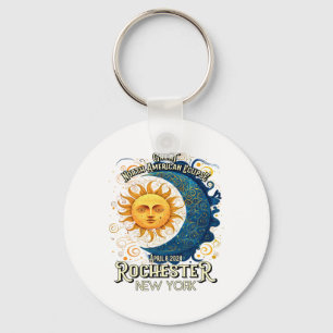 Rochester New York 2024 Total Solar Eclipse April Keychain