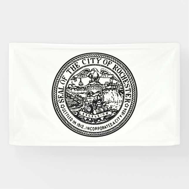 Rochester (New York) City Seal Banner (Horizontal)