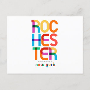 Rochester New York Mid Century, Pop Art, Postcard