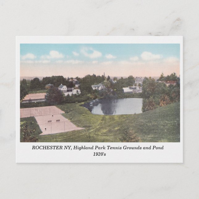 Rochester NY, Highland Park View Carte postale vin (Devant)