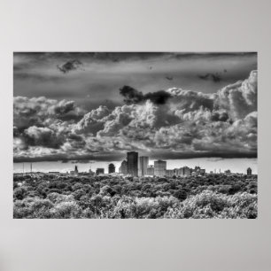 Rochester, NY Skyline Poster