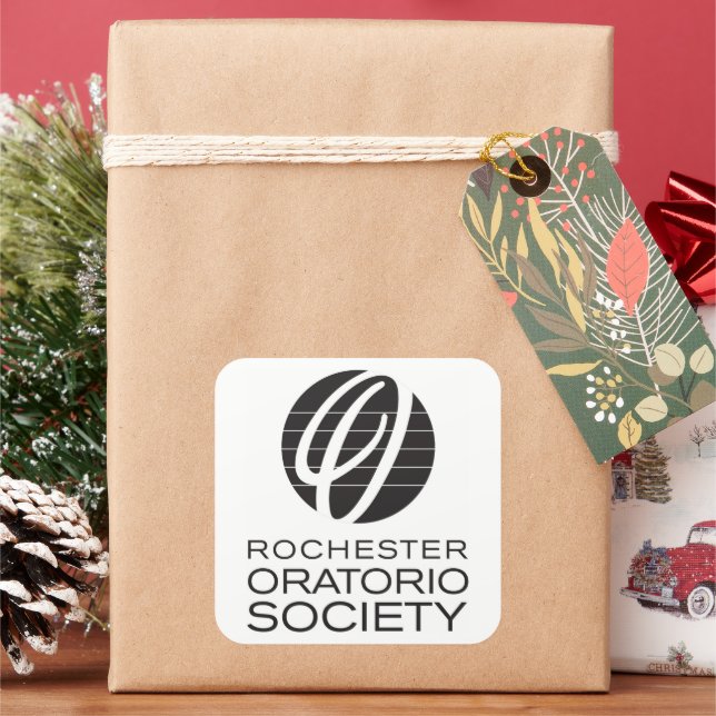 Rochester Oratorio Society Square Stickers * (Holiday)