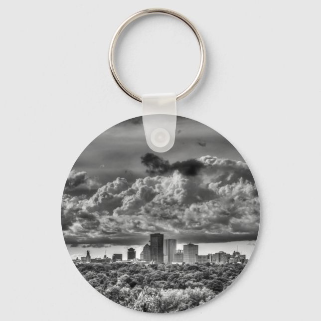 Rochester Skyline Keychain (Front)